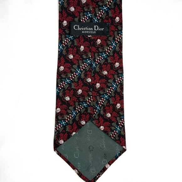Christian Dior Monsieur Abstract patterned Silk Tie - Picture 2 of 4